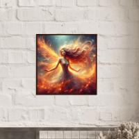 Fire Fairy - Original Art Print - Framed or Unframed