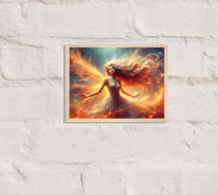Fire Fairy - Original Art Print - Framed or Unframed