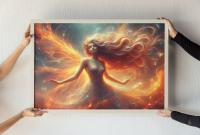 Fire Fairy - Original Art Print - Framed or Unframed