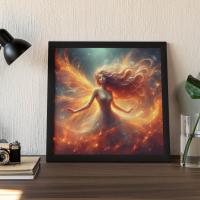 Fire Fairy - Original Art Print - Framed or Unframed