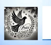 Dove of Peace - Bulk Pack of Christmas Greeting Cards, Holiday Cards, Square
