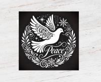 Dove of Peace - Bulk Pack of Christmas Greeting Cards, Holiday Cards, Square