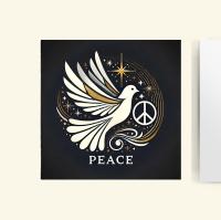 Dove of Peace - Bulk Pack of Christmas Greeting Cards, Holiday Cards, Square