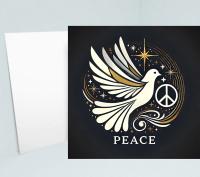 Dove of Peace - Bulk Pack of Christmas Greeting Cards, Holiday Cards, Square