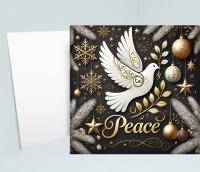 Dove of Peace - Bulk Pack of Christmas Greeting Cards, Holiday Cards, Square