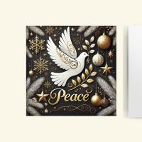 Dove of Peace - Bulk Pack of Christmas Greeting Cards, Holiday Cards, Square