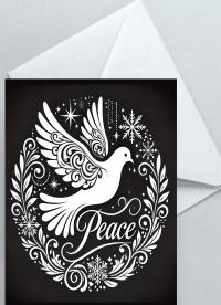 Dove of Peace, Set of 4 Designs, Christmas Cards, Holiday Bulk Pack of Cards