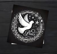 Dove of Peace - Bulk Pack of Christmas Greeting Cards, Holiday Cards, Square
