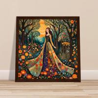 Floral Forest, Original Art, Framed or Unframed, Print on Paper