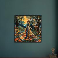 Floral Forest, Original Art, Framed or Unframed Print on Paper