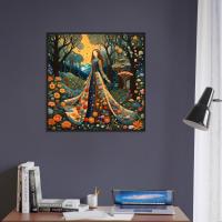 Floral Forest, Original Art, Framed or Unframed Print on Paper