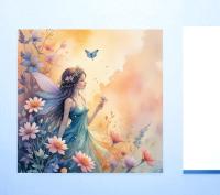 Set of 2 Designs, Fairy Greeting Cards, Bulk Pack of Cards