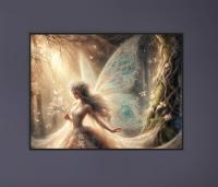 Wood Print, Fairy, Original Art, Print on Wood, Ready to Hang