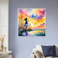 Floral Print - Framed or Unframed - Original Art - Print on Paper