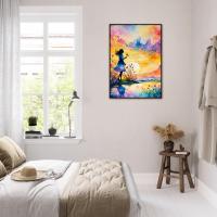 Floral Print - Framed or Unframed - Original Art - Print on Paper