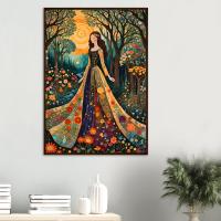 Floral Forest, Original Art, Framed or Unframed, Print on Paper