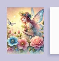 Set of 3 Designs, Fairy Greeting Cards, Bulk Pack of Cards