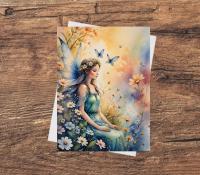 Set of 3 Designs, Fairy Greeting Cards, Bulk Pack of Cards