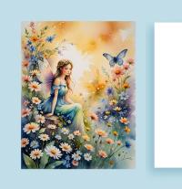 Set of 3 Designs, Fairy Greeting Cards, Bulk Pack of Cards