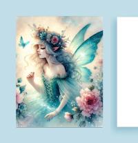 Set of 3 Designs, Fairy Greeting Cards, Bulk Pack of Cards