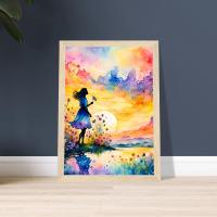 Floral Print - Framed or Unframed - Original Art - Print on Paper