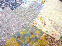 Fabric Bundle, All Cotton - Precut Squares - 8x8” Floral Layer Cake, Multiple Colors, for Crafting, Patchwork, and Quilting
