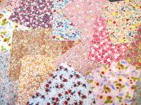 Fabric Bundle, All Cotton - Precut Squares - 8x8” Floral Layer Cake, Multiple Colors, for Crafting, Patchwork, and Quilting
