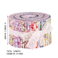 Jelly Roll, Fabric Strips Bundle, All Cotton - Multiple Colors, for Crafting, Rugs, Baskets, Patchwork, and Quilting