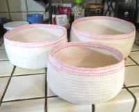 Rope Basket, Wrap Basket, Storage, Catch All, Rope Bowl
