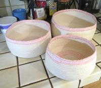 Rope Basket, Wrap Basket, Storage, Catch All, Rope Bowl