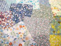Fabric Bundle, All Cotton - Precut Squares - 8x8” Floral Layer Cake, Multiple Colors, for Crafting, Patchwork, and Quilting