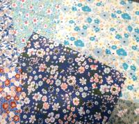 Fabric Bundle, All Cotton - Precut Squares - 8x8” Floral Layer Cake, Multiple Colors, for Crafting, Patchwork, and Quilting