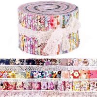 Jelly Roll, Fabric Strips Bundle, All Cotton - Multiple Colors, for Crafting, Rugs, Baskets, Patchwork, and Quilting