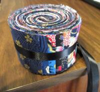 Jelly Roll, Fabric Strips Bundle, All Cotton - Multiple Colors, for Crafting, Rugs, Baskets, Patchwork, and Quilting