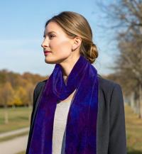 Velvet Scarf - Multiple Colors Gradients - Long Super Soft Scarf