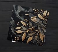 Raven Greeting Cards, Set of 4 Designs, Bulk Pack of Cards