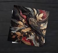 Raven Greeting Cards, Set of 4 Designs, Bulk Pack of Cards