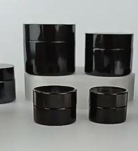 Black Violet UV Glass Jar with Airtight lid, Wide Mouth Jar, Miron Glass Cosmetic Jar