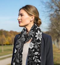 Velvet Scarf - Soft Long Scarf