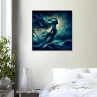 Mermaid Print - Framed or Unframed - Original Art - Print on Paper