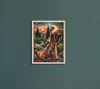 Floral Forest, Unframed or Framed, Print on Paper, Original Art
