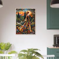 Floral Forest, Unframed or Framed, Print on Paper, Original Art