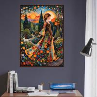 Floral Forest, Unframed or Framed, Print on Paper, Original Art