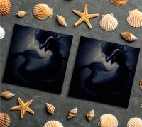 Mermaid Greeting Cards, Set of 5 Designs, Bulk Pack of Cards