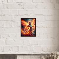Fire Fairy - Original Art Print - Framed or Unframed