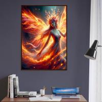 Fire Fairy - Original Art Print - Framed or Unframed