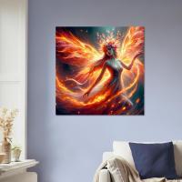 Print on Canvas, Fire Fairy, Ready to Hang