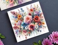 Set of Floral Gift Cards, 3 Designs, Bulk Pack of Cards