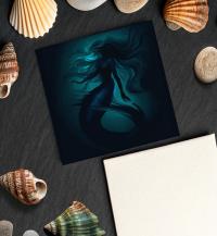 Mermaid Greeting Cards, Set of 5 Designs, Bulk Pack of Cards