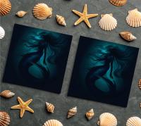 Mermaid Greeting Cards, Birthday, Invitations, Thank You Cards